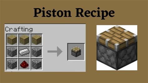 pistons minecraft recipe